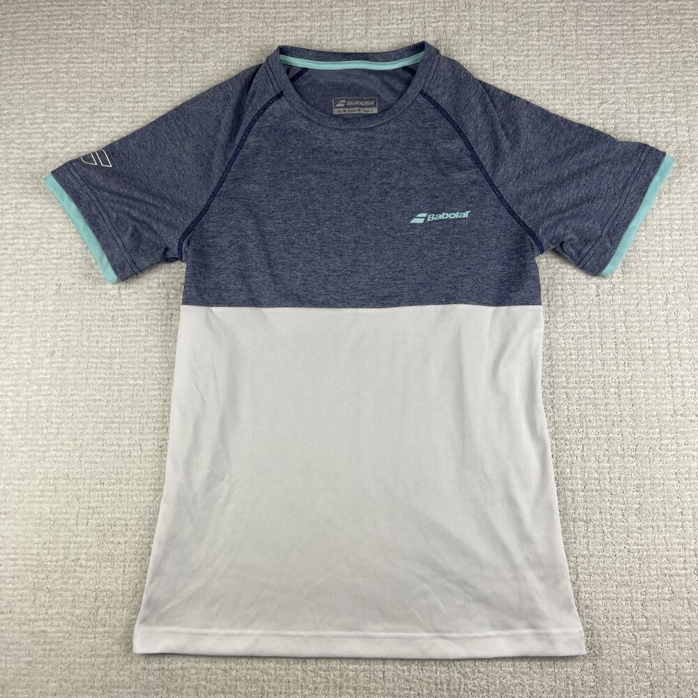 Babolat Men's Two-Tone Navy & White Performance Polo